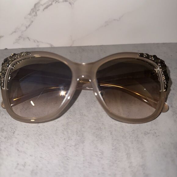 COACH 0HC8244 56mm Sunglasses Champagne/Silver /Gradient Flash - Picture 9 of 11